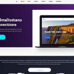 **Modern website landing page showcasing clean code, vibrant UI, and JAMstack architecture, Swedish design, professional.**