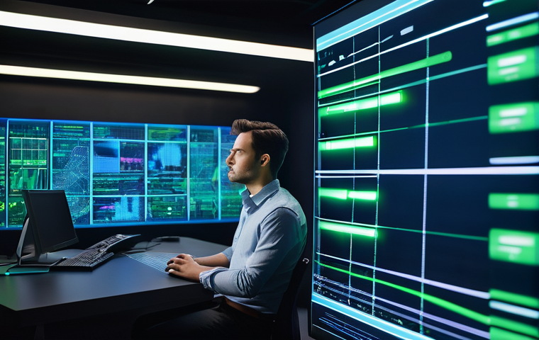 JAMstack 아키텍처에서의 성능 테스트 도구 비교 - **Prompt:** A young, diverse web developer, wearing smart casual attire like a well-fitted t-shirt a...