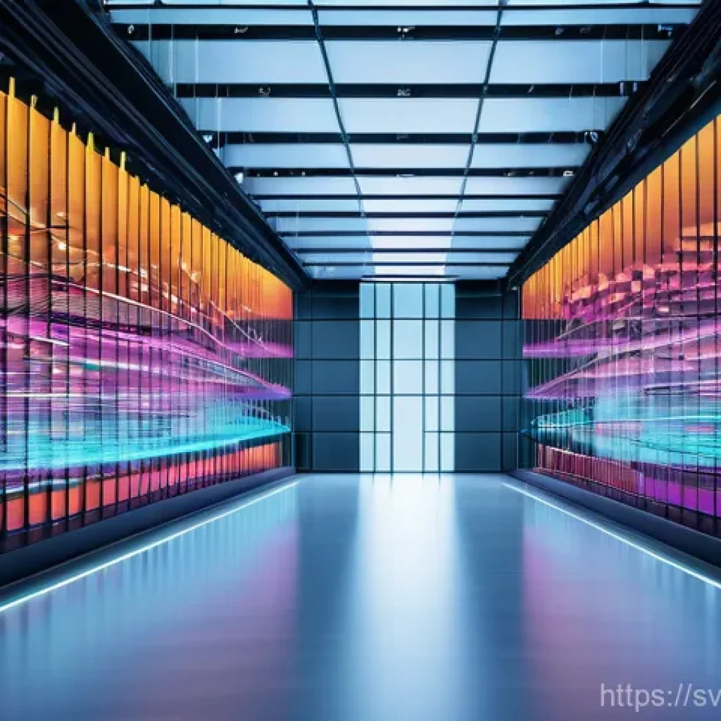 JAMstack 아키텍처의 데이터 통합 방법 - **Prompt: "A vibrant, intricate network of glowing digital lines representing seamless data integrat...