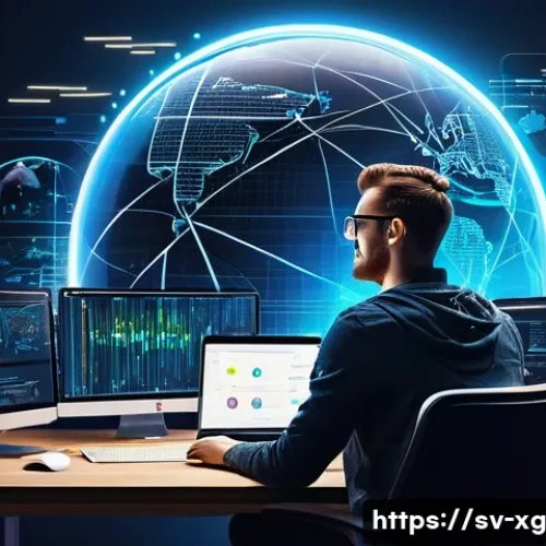 Home 22 JAMstack 아키텍처의 배포 과정 이해하기 - **Prompt 1: The Blazing Fast Future of Web Development**
"A vibrant, dynamic illustration depict...