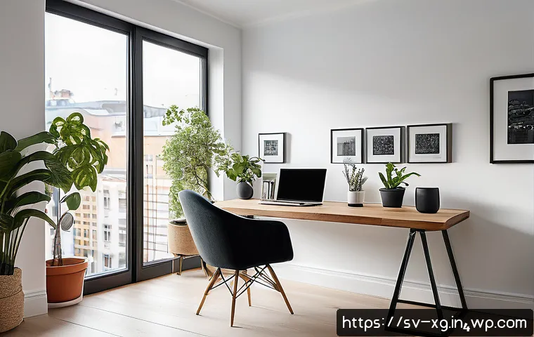 JAMstack 아키텍처에서의 인프라 관리 기법 - A modern Scandinavian home office setup showcasing a developer working on JAMstack projects, with du...